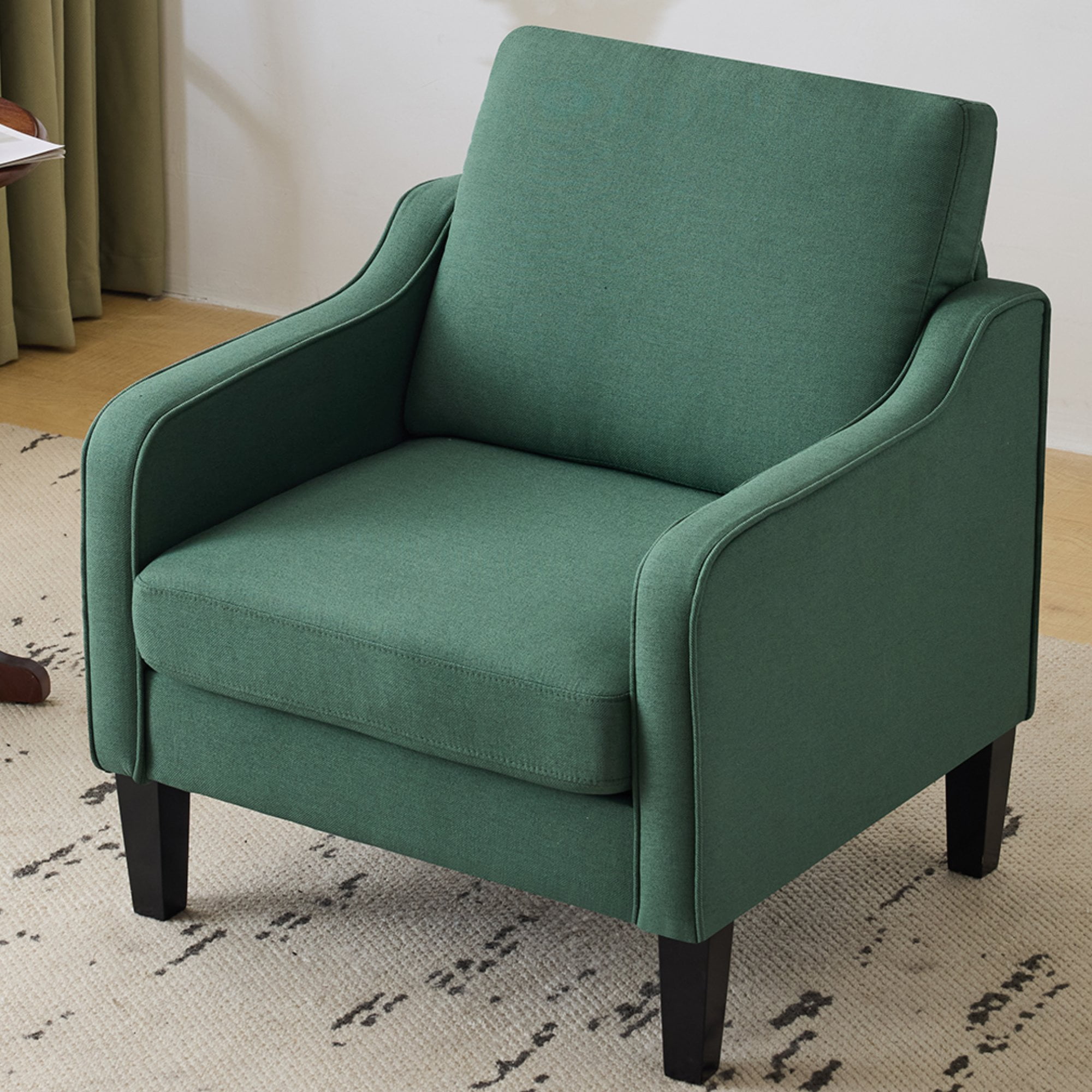 Ktaxon Accent Chair with Thick Cushion, Mid-Century Modern Single