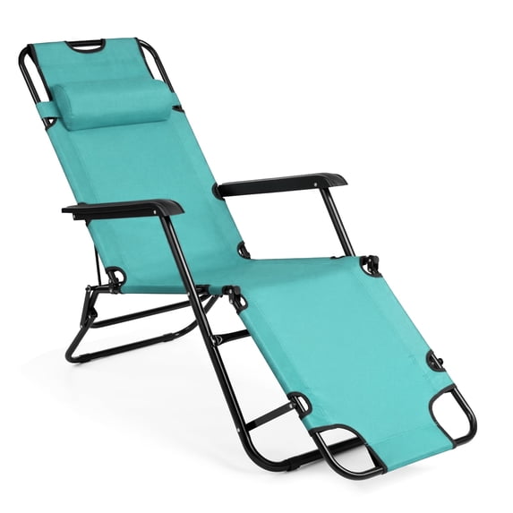 Ktaxon Adjustable 2-in-1 Folding Chaise Lounge Chair - Versatile ...