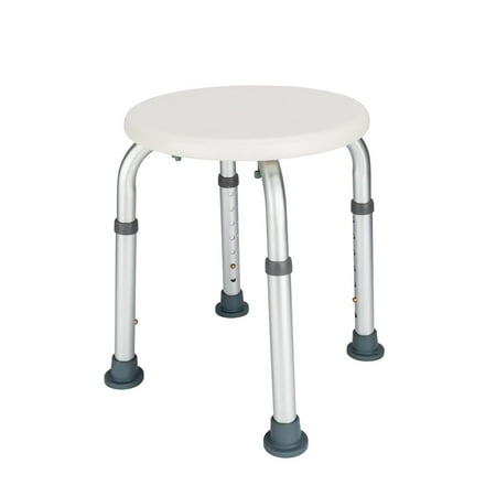 Ktaxon Adjustable Bath Stool Shower Seat Tub Chair Round for Bathroom White