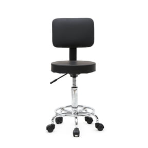 Ktaxon Adjustable Rolling Stool with Back for Spa Office Home Kitchen Massage Medical Lab Bar Artist