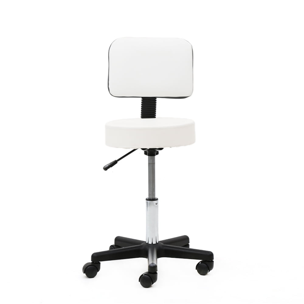 Ktaxon Adjustable Rolling Stool Stool with Back, for Spa Office Home