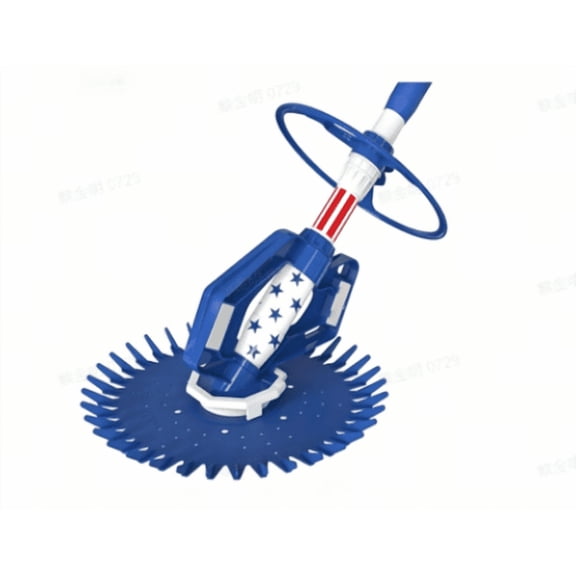 Ktaxon Automatic Pool Cleaner, US Flag Themed, 10 Blue Hoses Included, for In-Ground Swimming Pools