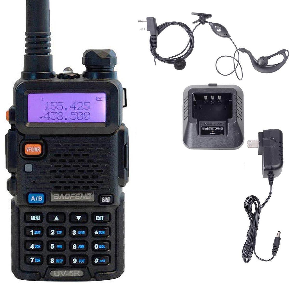 Ktaxon BAOFENG UV5R VHF/UHF Dual Band Two Way Ham Radio Transceiver