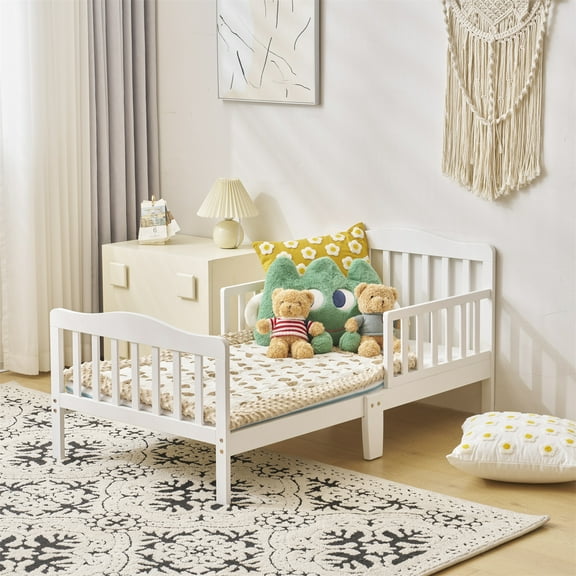 Ktaxon Baby Toddler Bed Kids Children Wood Bedroom Furniture Baby Relax Boys Girls