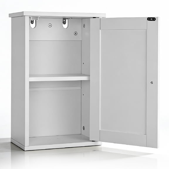 Ktaxon Bathroom Cabinet Wall Mount Mirrored Medicine Cabinet, White