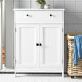 Ktaxon Bathroom Floor Cabinet, Freestanding Storage Cabinet Organizer ...