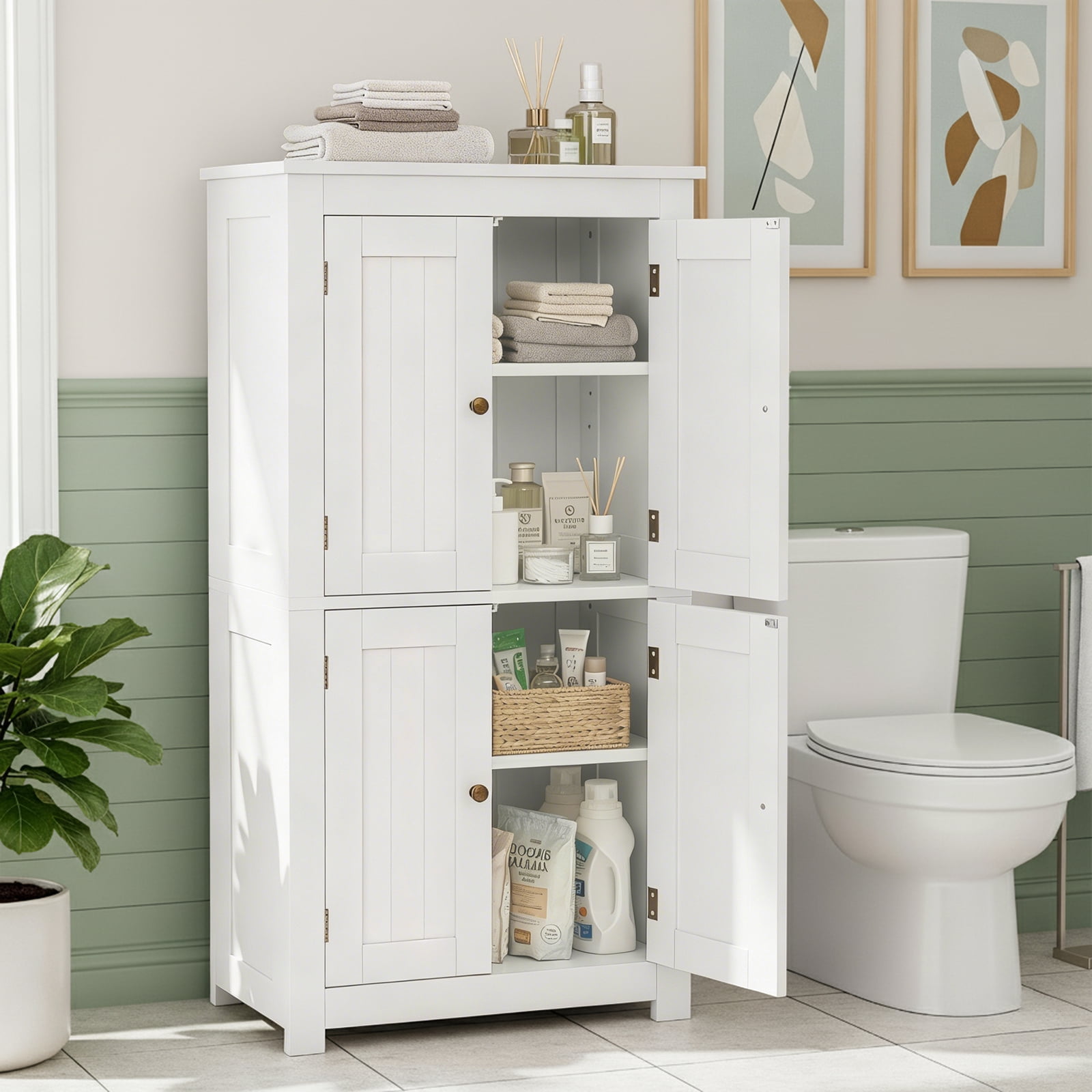 Modern DEAL SUPER Amazon.com: アメリカ　家具　雑貨 キャビネット Cabinet Storage Bath Bathroom with Cabinet Storage Floor その他