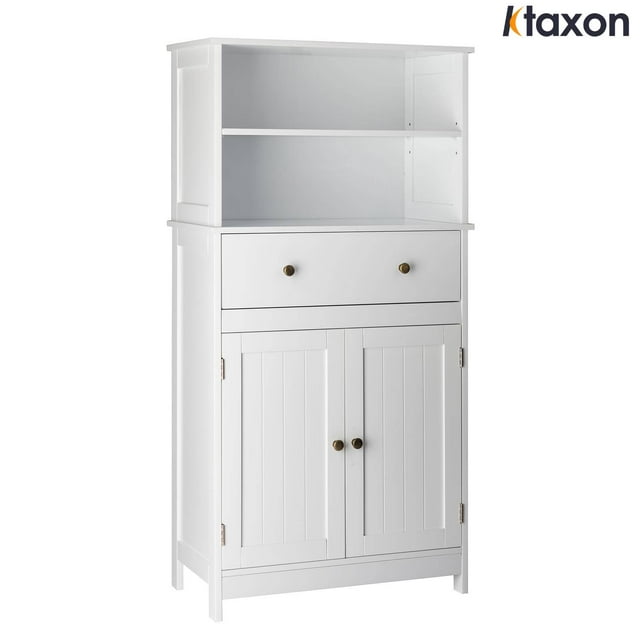 Ktaxon Bathroom Storage Cabinet, Freestanding Floor Cabinet Organizer ...