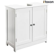 Ktaxon Bathroom Vanity Under Sink Pedestal with 2 Doors, Basin Cabinet with Adjustable Shelf, White