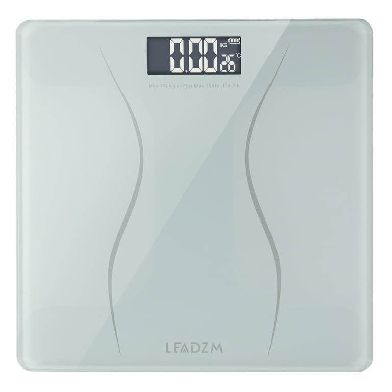 Ktaxon Digital Electronic LCD Personal Glass Bathroom Body Weight Weighing Scales 396lb, White