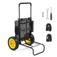 thumbnail image 1 of Ktaxon Beach Fishing Cart, 12" Wheels Beach Wagon Trolley with Fishing Rods Holder, Water Bottle Holder, Mesh Bag, 1 of 9