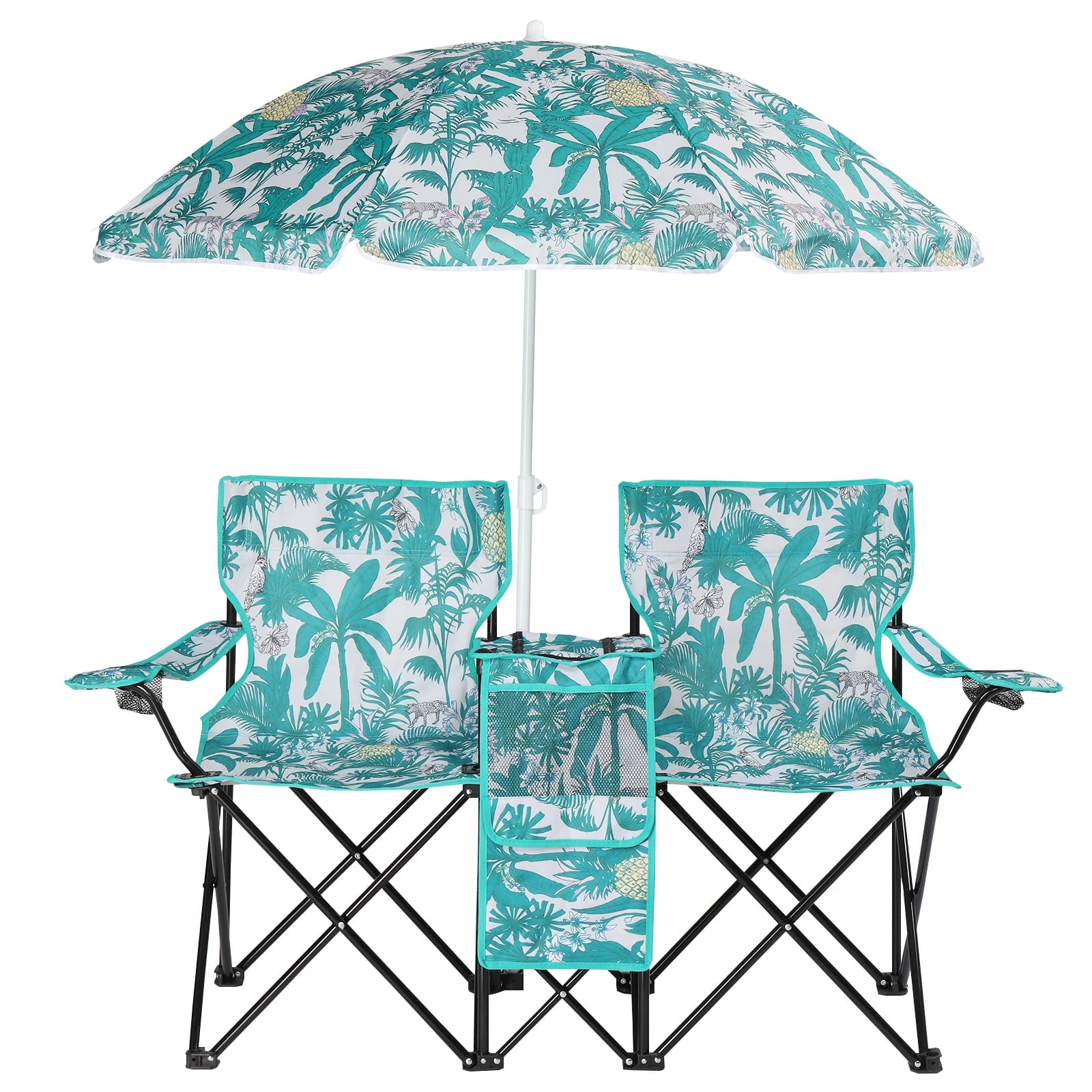 Pvc Double Chair Ktaxon Camping Loveseat Chair, Folding Double Outdoor Chair with ...