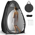 thumbnail image 1 of Ktaxon Camping Shower Tent, Portable Pop Up Changing Tent, Waterproof Dressing Room Privacy Tent for Camping Beach, Black, 1 of 8