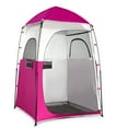 thumbnail image 1 of Ktaxon Camping Shower Tent, Waterproof Pop Up Single Changing Tent, Portable Dressing Room, Outdoor Privacy Tent for Beach, HIking, Photography Studio, Light Pink & White, 1 of 7