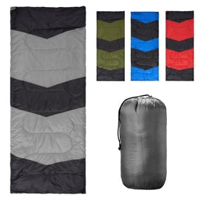 Ktaxon Camping Sleeping Bag, Rectangular Sleeping Bag with Storage Bag for Cold Weather, Lightweight Camping Essentials Sleep Gear, Gray