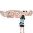 thumbnail image 1 of Ktaxon Crocodile Activity Wall Busy Board Panels, 10-in-1 Montessori Sensory Toys, Toddler Learning Activity Center, Perfect for Toddler Playroom & Children's Daycare, 1 of 10