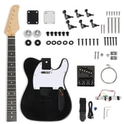 Ktaxon DIY Electric Guitar Kit, 6 String TL Style Electric Guitar Kits with Mahogany Body, Maple Neck and Accessories Black