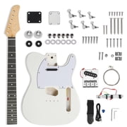 Ktaxon DIY Electric Guitar Kit, 6 String TL Style Electric Guitar Kits with Mahogany Body, Maple Neck and Accessories White