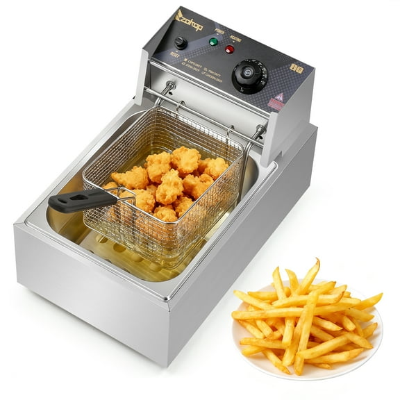 Ktaxon Deep Fryer, 11.4QT 2500W Electric Deep Fryer, Stainless Steel Fryer, for Home Use