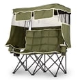 thumbnail image 1 of Ktaxon Double Camping Chair w/Shade Canopy, Folding Two Person Camp Chair w/Cup Holders & Carry Bag, Heavy Duty Foldable Outdoor Chair for Camping, Lawn, Backyard, Movie (Green), 1 of 8