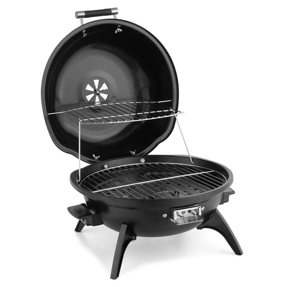 Ktaxon Electric Grill Smoker 1600W Outdoor/Indoor Grill with Removable Non-Stick Warming Rack,Black