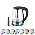 thumbnail image 1 of Ktaxon Electric Kettle Water Heater , Glass Tea, Coffee Pot with 7 LED Light, Auto Shut-Off, Boil-Dry Protection, 1.8 Liter, 1 of 9
