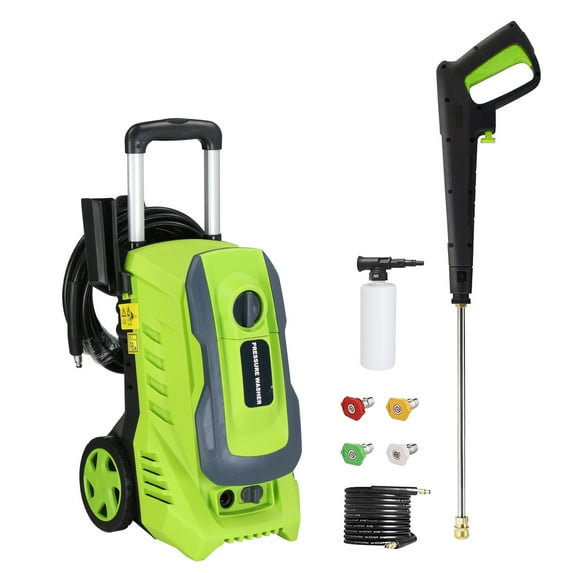 Ktaxon Electric Pressure Washer 3380 PSI Max 2 GPM Portable Power Washer with 4 Quick Connect Nozzles & Foam Cannon, for Cars, Driveways, Patios, Home and Floor Cleaning