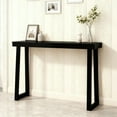 thumbnail image 1 of Ktaxon 43.3" W Console Table, Entryway Table  Modern Sofa TV Coffee Desk Couch Storage Shelves for Entrance, Hallway, Foyer, Living Room, Black, 1 of 7