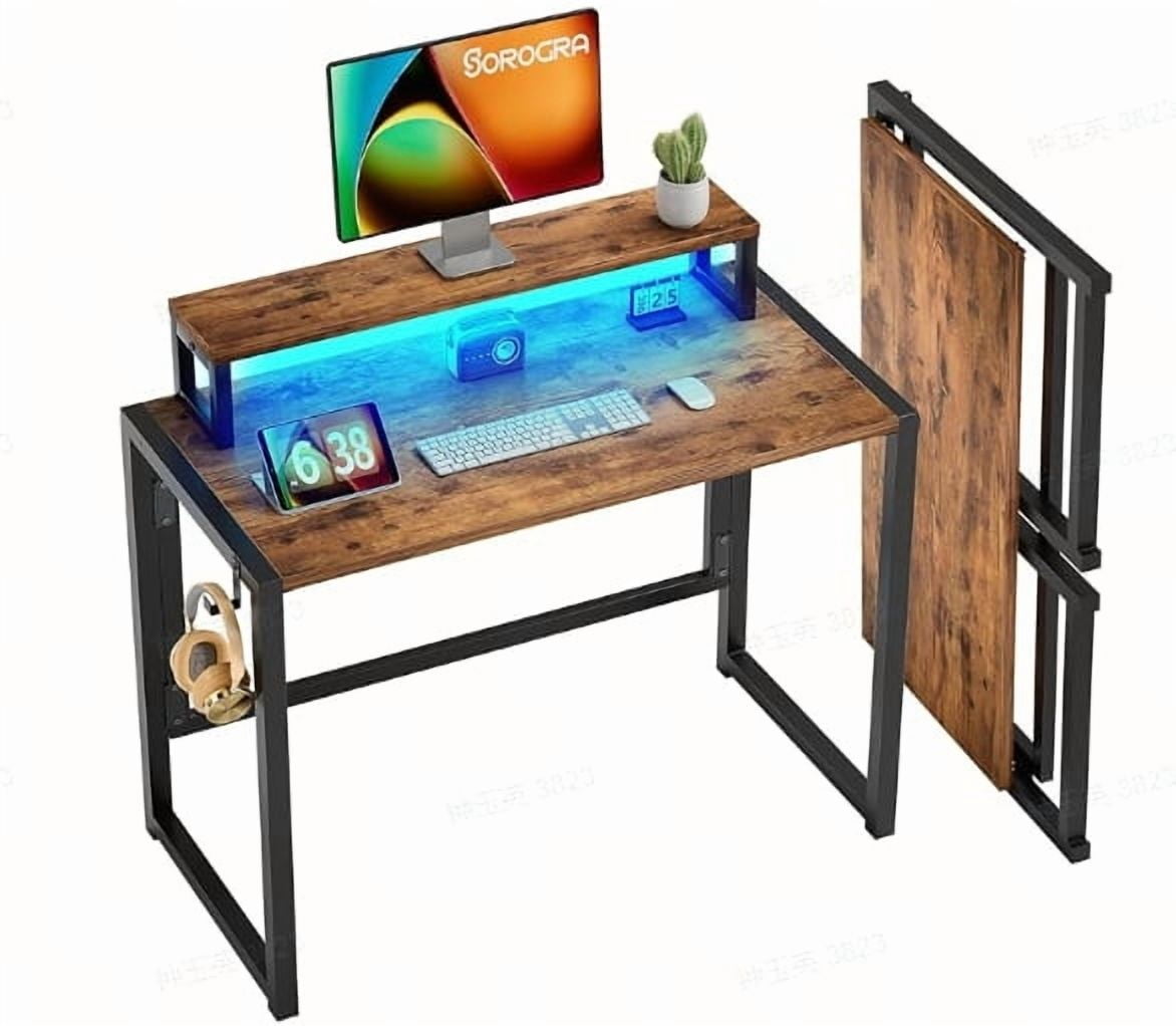 Ktaxon Folding Writing Computer Desk Home Office Study PC Writing Table ...