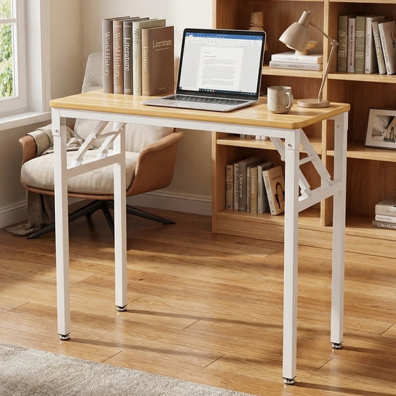 Home Computer Table Desk Desk With Shelves, Home Office Writing Table, Computer Study ...