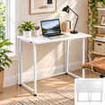 thumbnail image 1 of Ktaxon Folding Writing Computer Desk Home Office Study PC Writing Table,White, 1 of 12