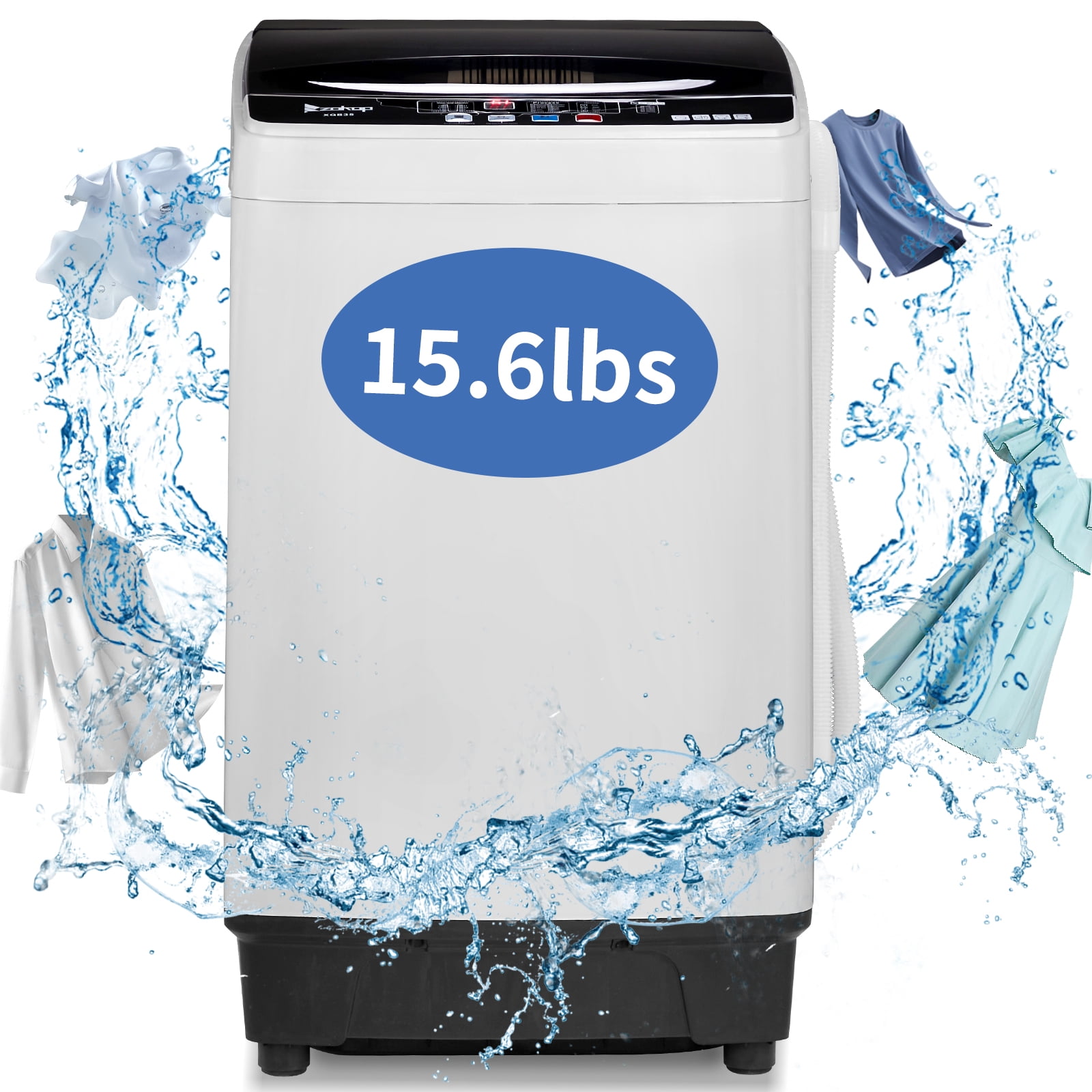 Ktaxon Compact 26lbs Twin Tub Portable Washer, Semi