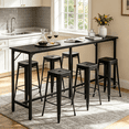 thumbnail image 1 of Ktaxon Modern Pub Dining Table for 6~8 People, 71" Long Bar Table Rectangle for Home, Black (Only Table), 1 of 7