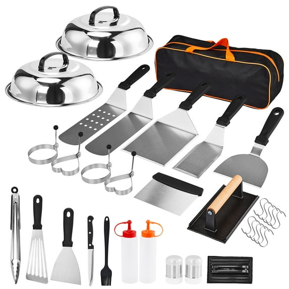 Ktaxon 34pcs Griddle Accessories Kit Outdoor Cooking Accessories Set,Grill Scraper for Outdoor BBQ