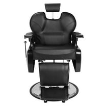 Ktaxon Heavy Duty Hydraulic Recline Barber Chair, Salon Tattoo Beauty Chair, with Height Adjustable, for Hair Cutting, Spa, Black