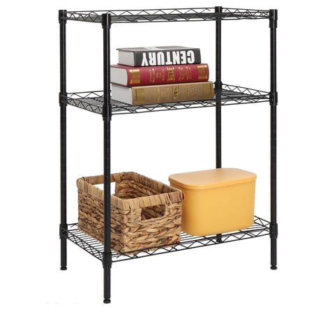 Ktaxon Heavy Duty Steel 3-Tier Adjustable Wire Storage Organizing Rack Shelf