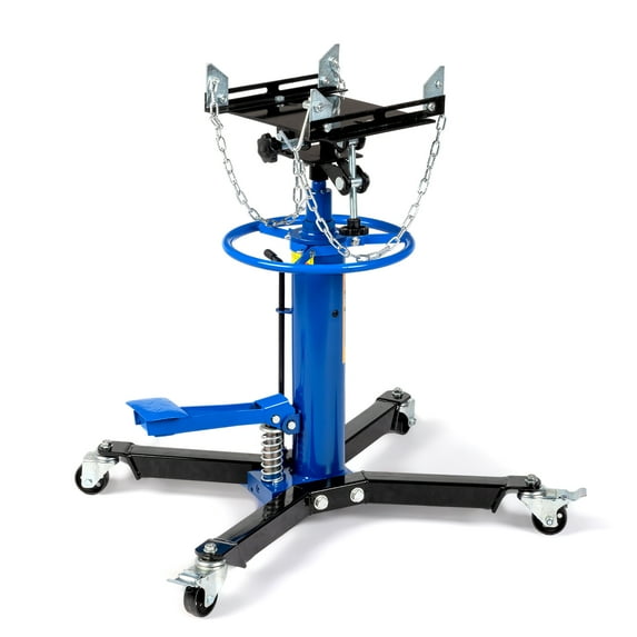Ktaxon Hydraulic Telescoping Transmission Jack, 1/2- Ton,34" to 68" Lifting Range, w/Pedal, Blue