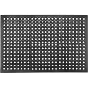 Ktaxon Indoor/Outdoor Rubber Floor Mat Doormat, 36" x 24" Kitchen Floor Mat Anti-Fatigue Non-Slip Mat, Garage Floor Mat Drainage Wiper Mat for Commercial Domestic Restaurant Bar Bathroom, Black