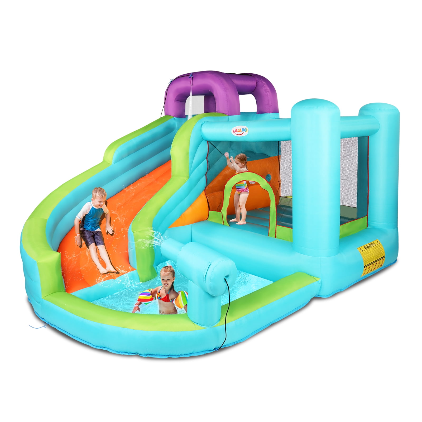 TOBBI Inflatable Bounce House Kid Jump and Slide Castle Bouncer with  Trampoline TH17P0167 - The Home Depot