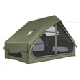 thumbnail image 1 of UBesGoo Inflatable Tent with Hand Pump for Camping, Easy Setup Air Glamping Tents, All-Weather Waterproof Blow up Camping Tent for Family, Green, 1 of 11