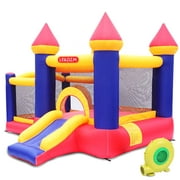 Ktaxon Kids Inflatable Bouncer House Jumper Castle with 350W Air Blower for 2 to 8 Years Old Childrens