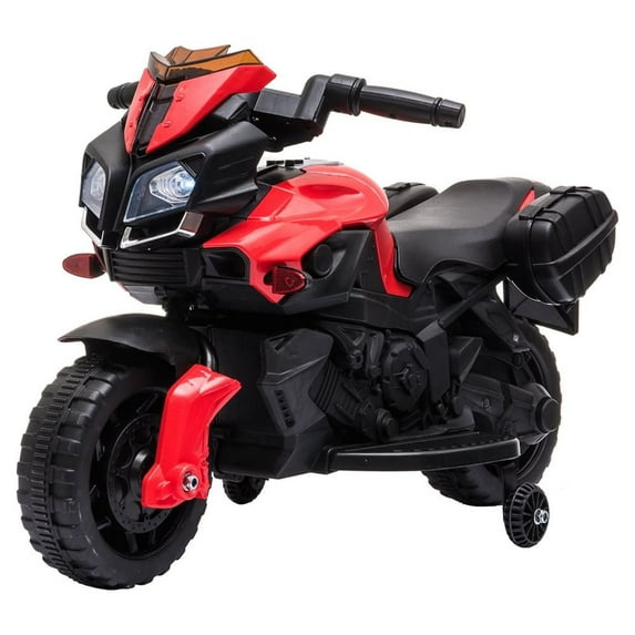 Ktaxon Kids Ride On Electric Motorcycle with Training , 6V Battery Ride on Toy for Toddlers Boys and Girls (Red)
