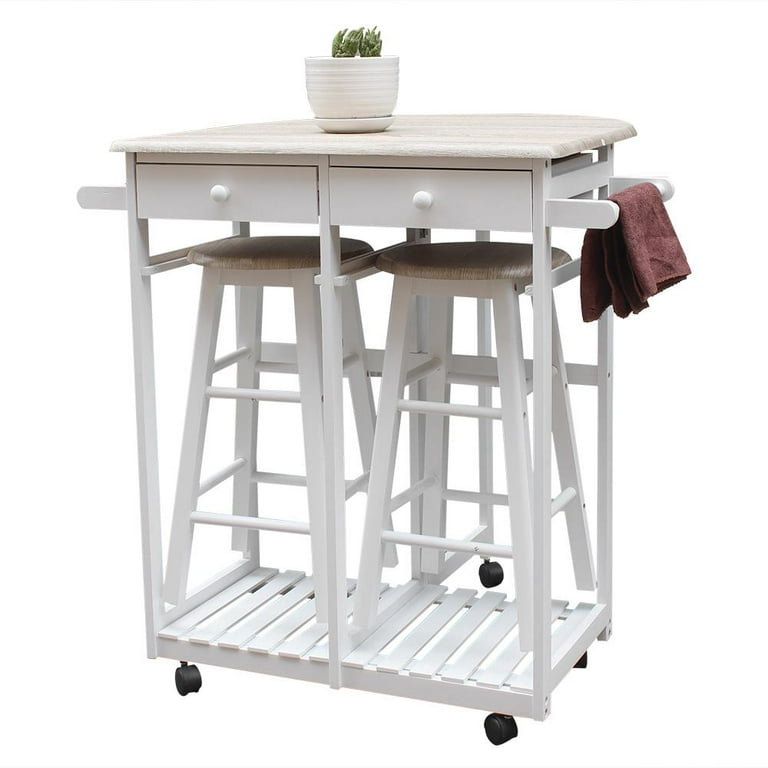 Kitchen cart best sale with seating