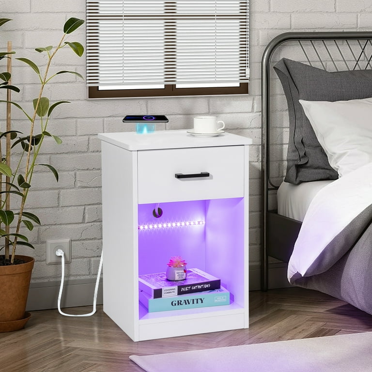 Led bedside table b&m discount