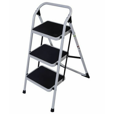 Ktaxon Lightweight 3-Step Ladder Step Stool, 330 lb. Load Capacity, Iron