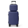 thumbnail image 1 of Ktaxon Luggage Set 2 Piece Carry-on, PP Hard Shell Suitcase 14" 20" Luggage Sets Spinner Wheels, Blue, 1 of 8