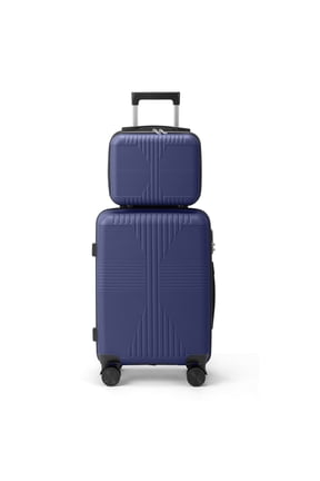 Luggage Set 2 Piece Carry-on, PP Hard Shell Suitcase 14" 20" Luggage Sets Spinner Wheels, Blue