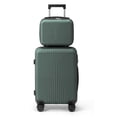 thumbnail image 1 of Ktaxon Luggage Set 2 Piece Carry-on, PP Hard Shell Suitcase 14" 20" Luggage Sets Spinner Wheels, Green, 1 of 9