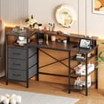 thumbnail image 1 of Ktaxon Manicure Table with Charging Station, Nail Makeup Desk, Storage Beauty Salon Workstation, Computer Desk Black, 1 of 7