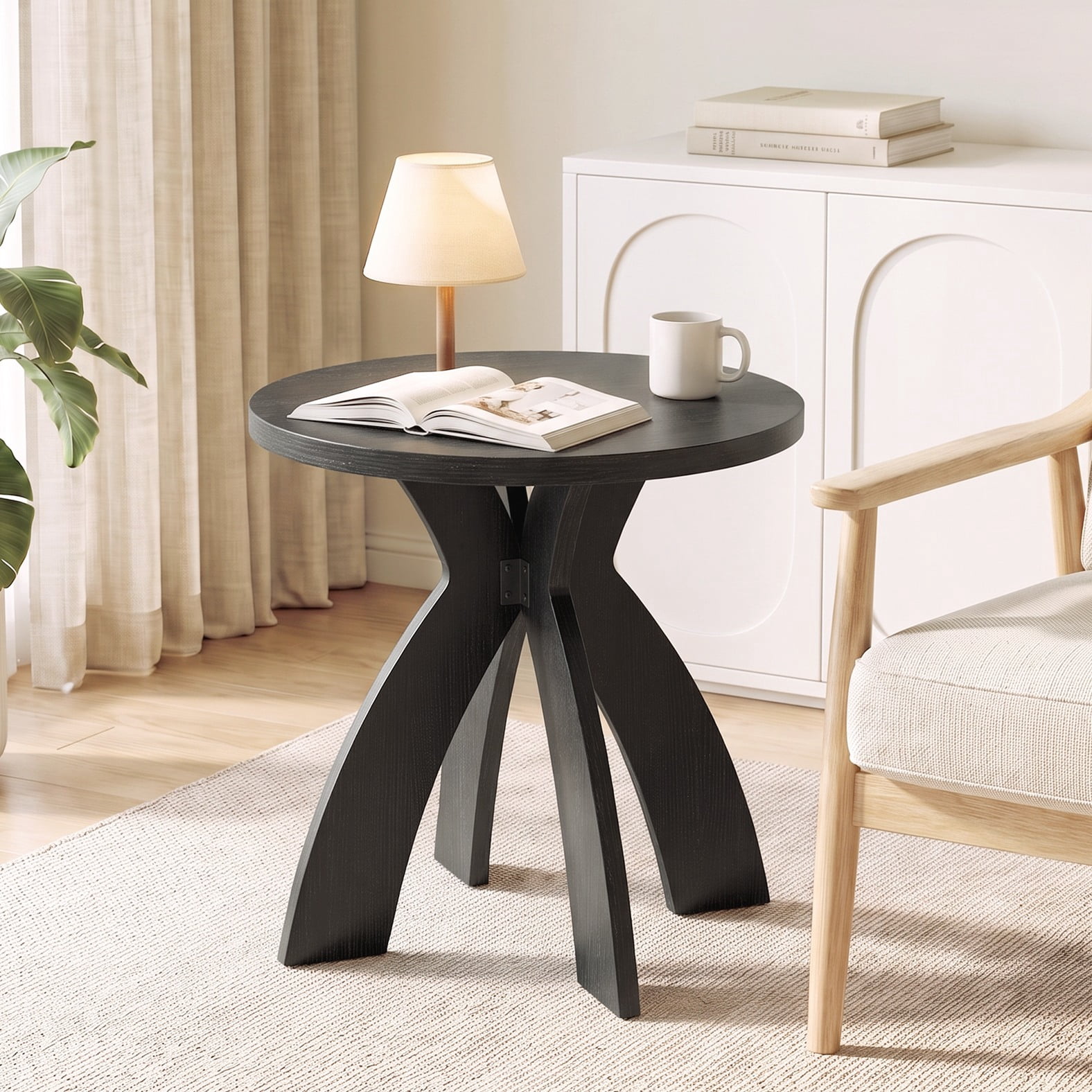 Ktaxon C Shaped Small End Table, Sofa Side Table for Living Room